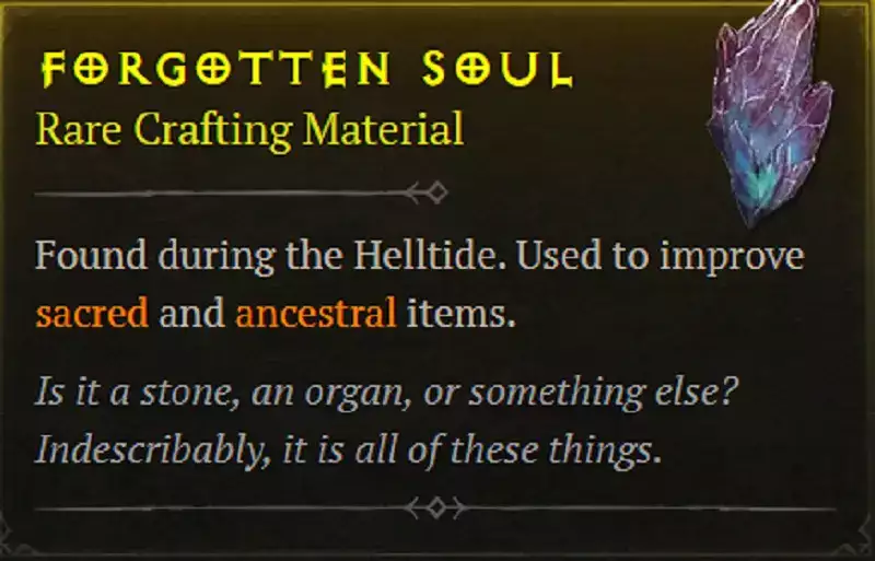 Diablo 4 Forgotten Souls Farming beste Methode Höllenfluten schreiende Höllenadern wie man schnell Materialien verbessert und heilige legendäre Gegenstände herstellt