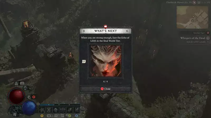 Diablo 4 Level 100 Endgegner Echo von Lilith