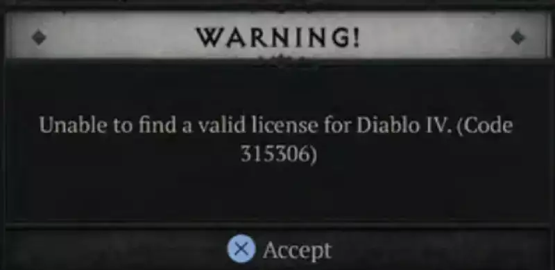 Diablo 4 Fehlercode 315306 Ungültige Lizenz, wie man Blizzard-Probleme beim Kauf von Münzpaketen behebt