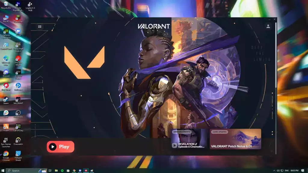 Valorant-Update für Riot Client Launcher.