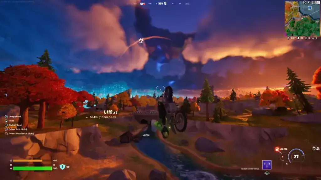 Ein Fahrrad in Fortnite umdrehen