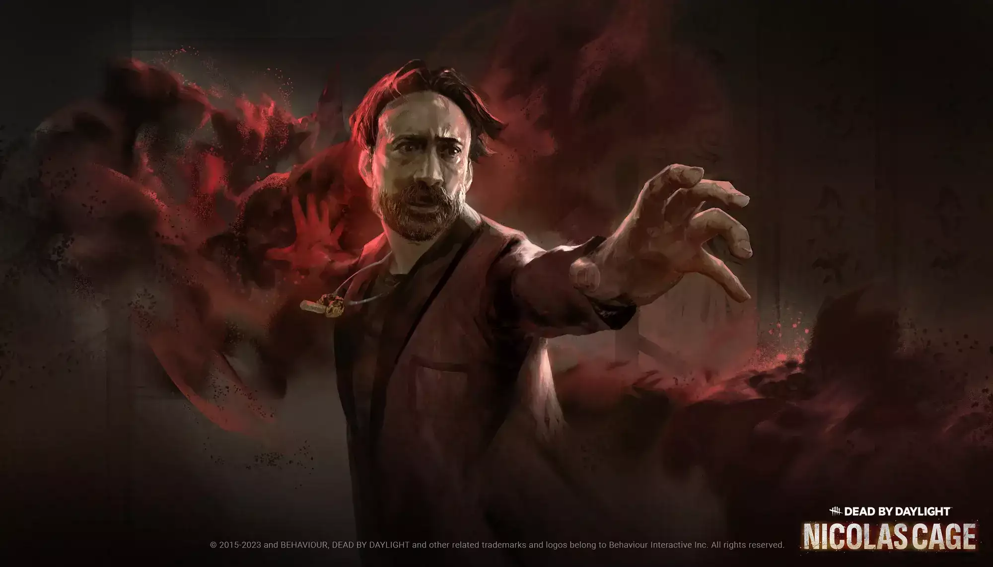 Nicolas Cage Dead by Daylight Lore Key Art