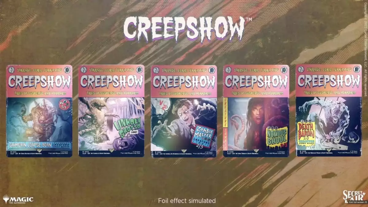 Magic The Gathering: Creepshow Secret Lair Cards