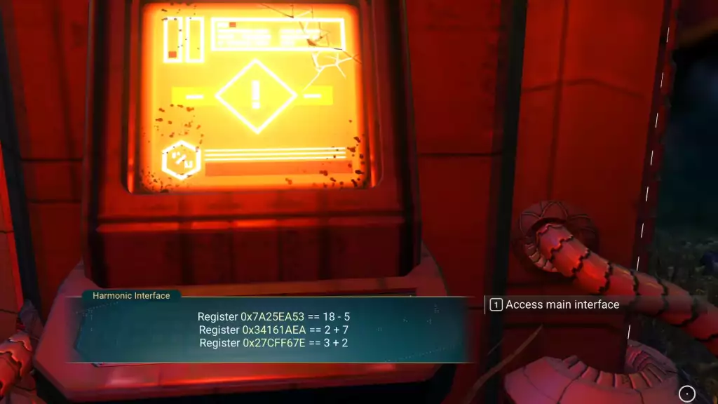 No Man's Sky Harmonic Interface Puzzle-Lösung