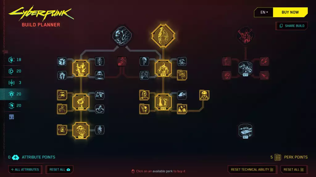 Katana Samurai Build in Cyberpunk 2077. (Bild: CD Projekt RED)