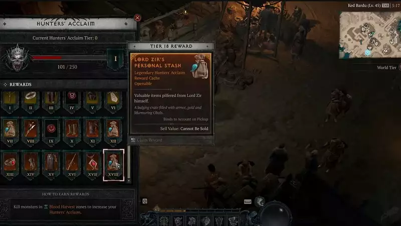 Diablo 4 Bluternte-Ereignisse Spawn-Standorte Aktivitäten Bluternte Sucherschlüssel Caches Blutsucher Belohnungen Anerkennung des Jägers