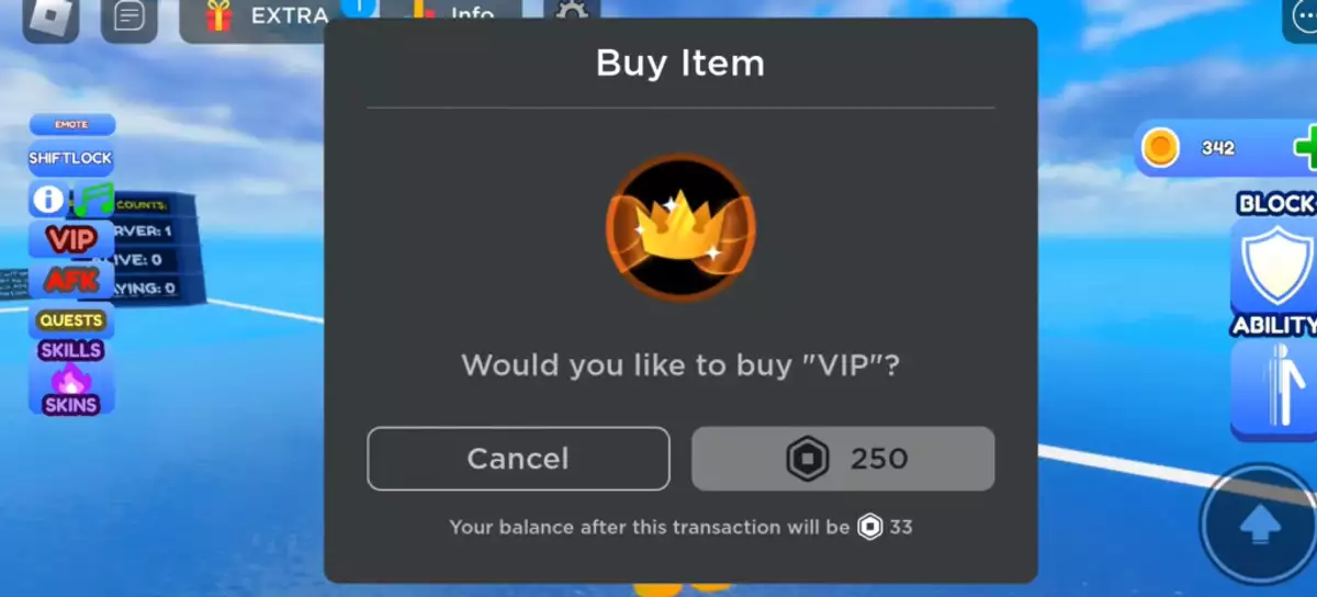 What Does VIP Do In Blade Ball Roblox?