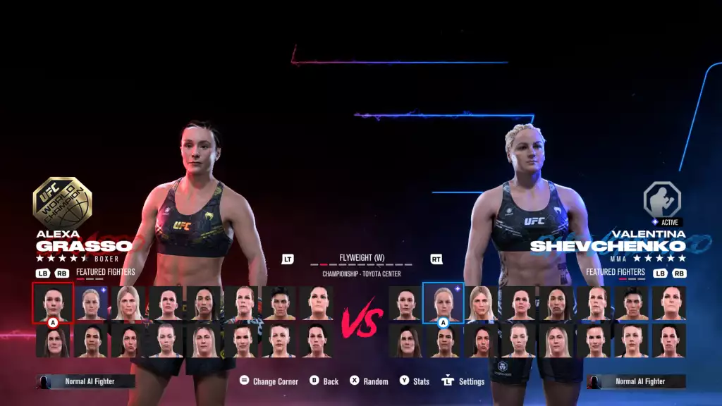 UFC 5-Kaderbewertungen Frauen im Fliegengewicht