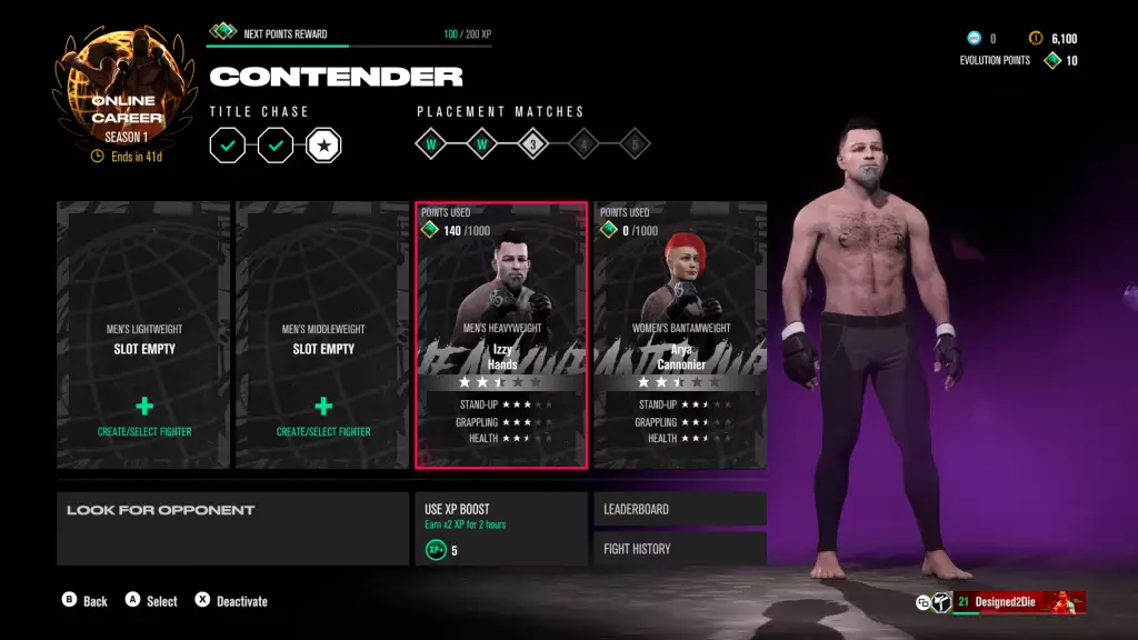 UFC 5 Online-Karrieremodus