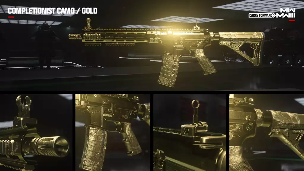 Goldene Waffentarnung in Call of Duty: Modern Warfare 3. 