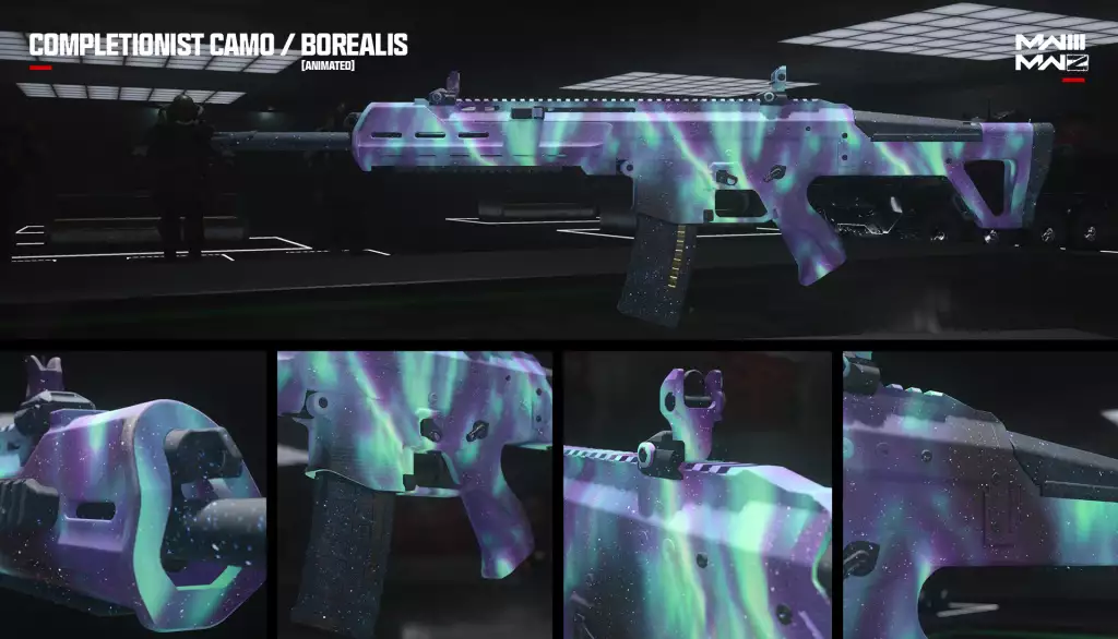 Borealis-Waffentarnung in Call of Duty: Modern Warfare 3. 