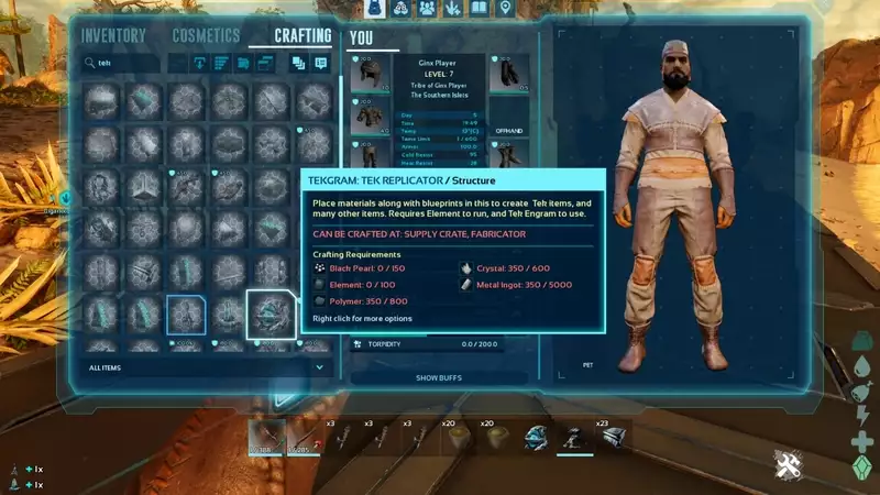 Ark Survival Ascended: Wie man Tek-Ausrüstung herstellt