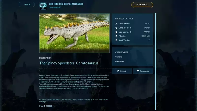 Ark Survival Ascended: Wie man Mods hinzufügt und installiert, Details und zukünftige Mods