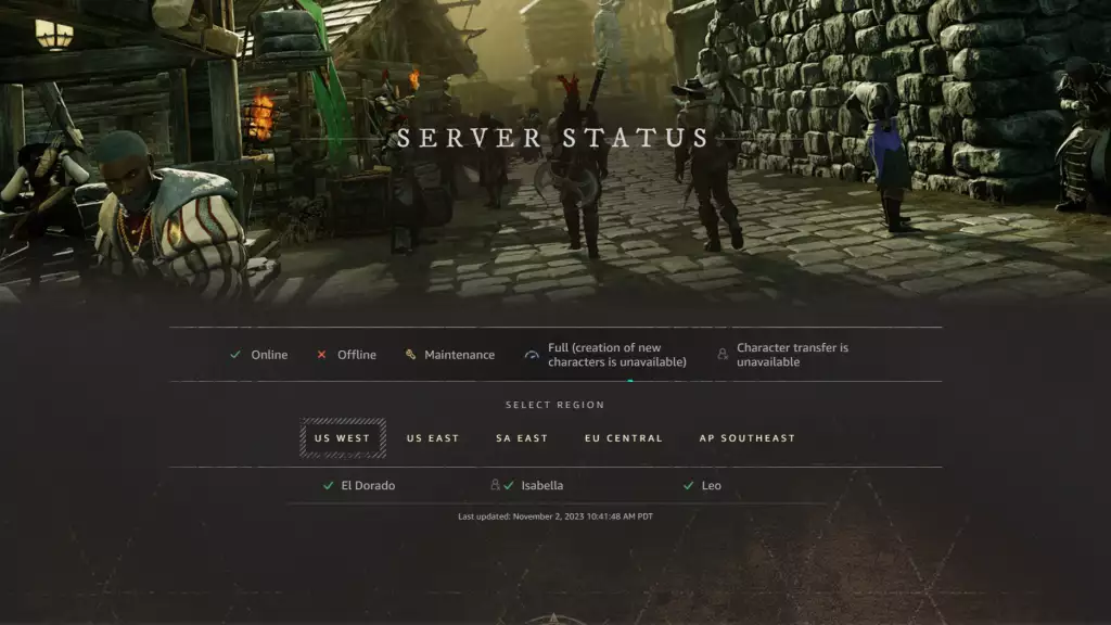 Ist New World Down?  Status des neuen Weltservers.