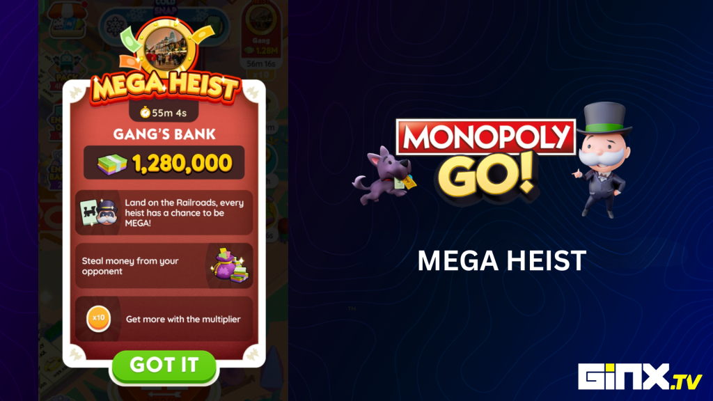 Mega-Heist-Event in Monopoly Go