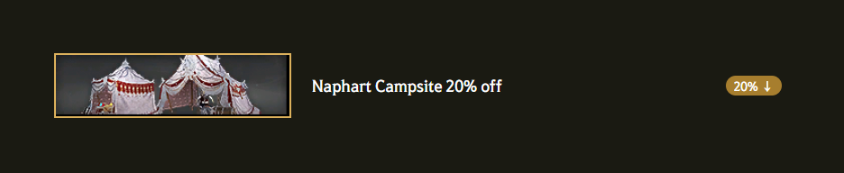 BDO Perle Shop Naphart Campsite 20 % Rabatt