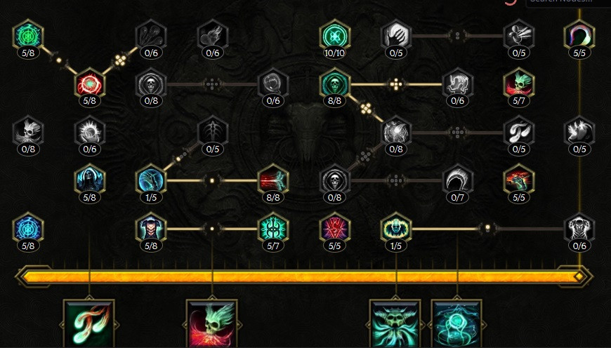 Last Epoch, bester Hexenmeister-Build, Blutung, passive Fertigkeiten, Gegenstände, bester Slot-Schaden über Zeit, DOT-Idole, Segen