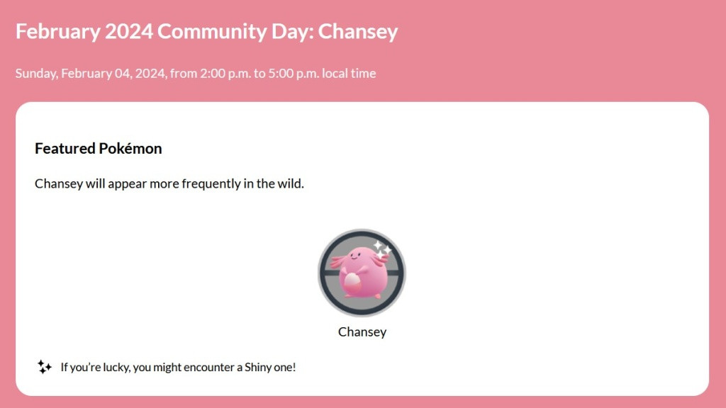 Forschungsaufgabe zum Pokemon GO Chansey Community Day