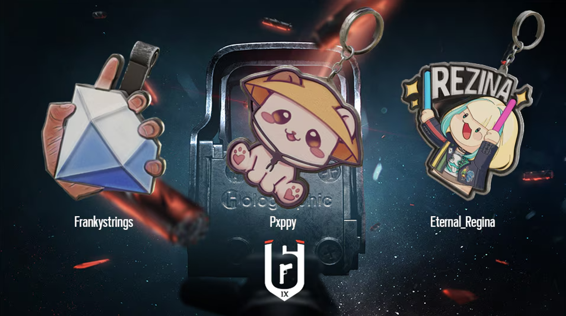 All Rainbow Six Siege Y9S1 Streamer Charms