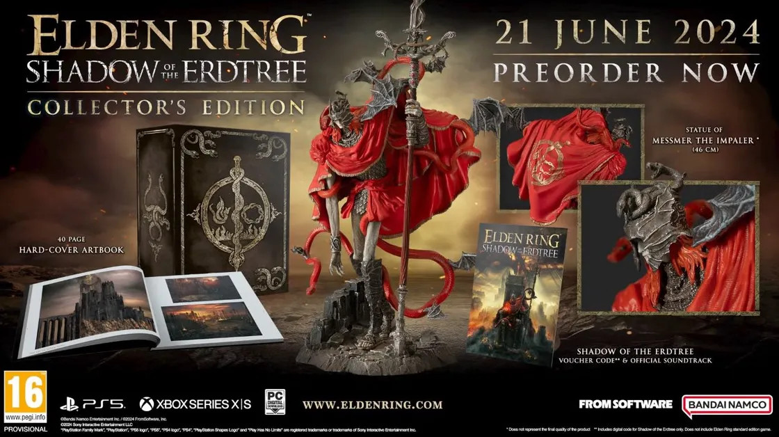 Elden Ring Shadow of the Erdtree Collector's Edition. 