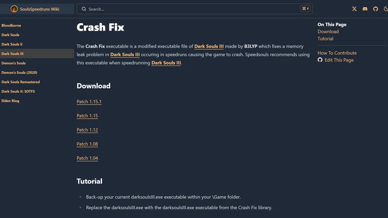 Dark Souls Archthrones Crash Fix Downpatching