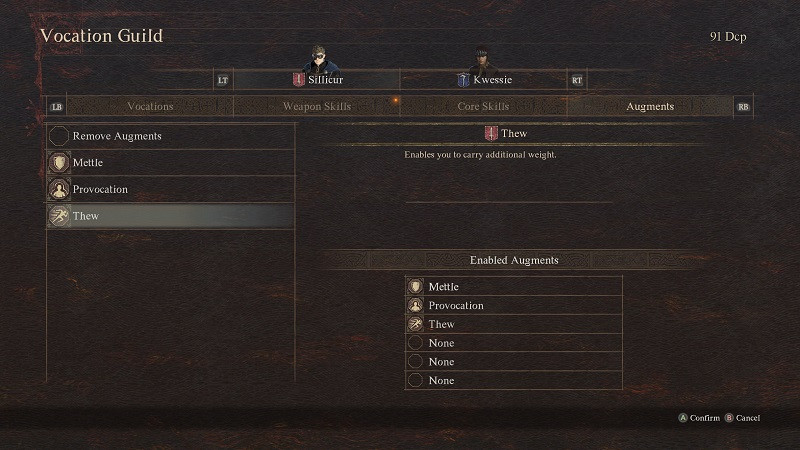 Dragon's Dogma 2: Traggewicht, Erhöhung der Inventarkapazität, Belastung, Ring der Fülle, Goldener Trove-Käfer, Hauptbauernerweiterungen