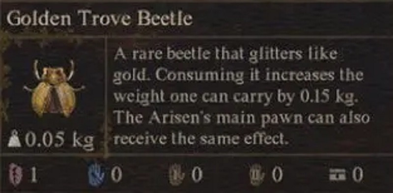 Dragon's Dogma 2 Golden Trove Beetle-Standorte, wie man Effekte erhält, indem man das Gewicht erhöht und das Tragen erhöht