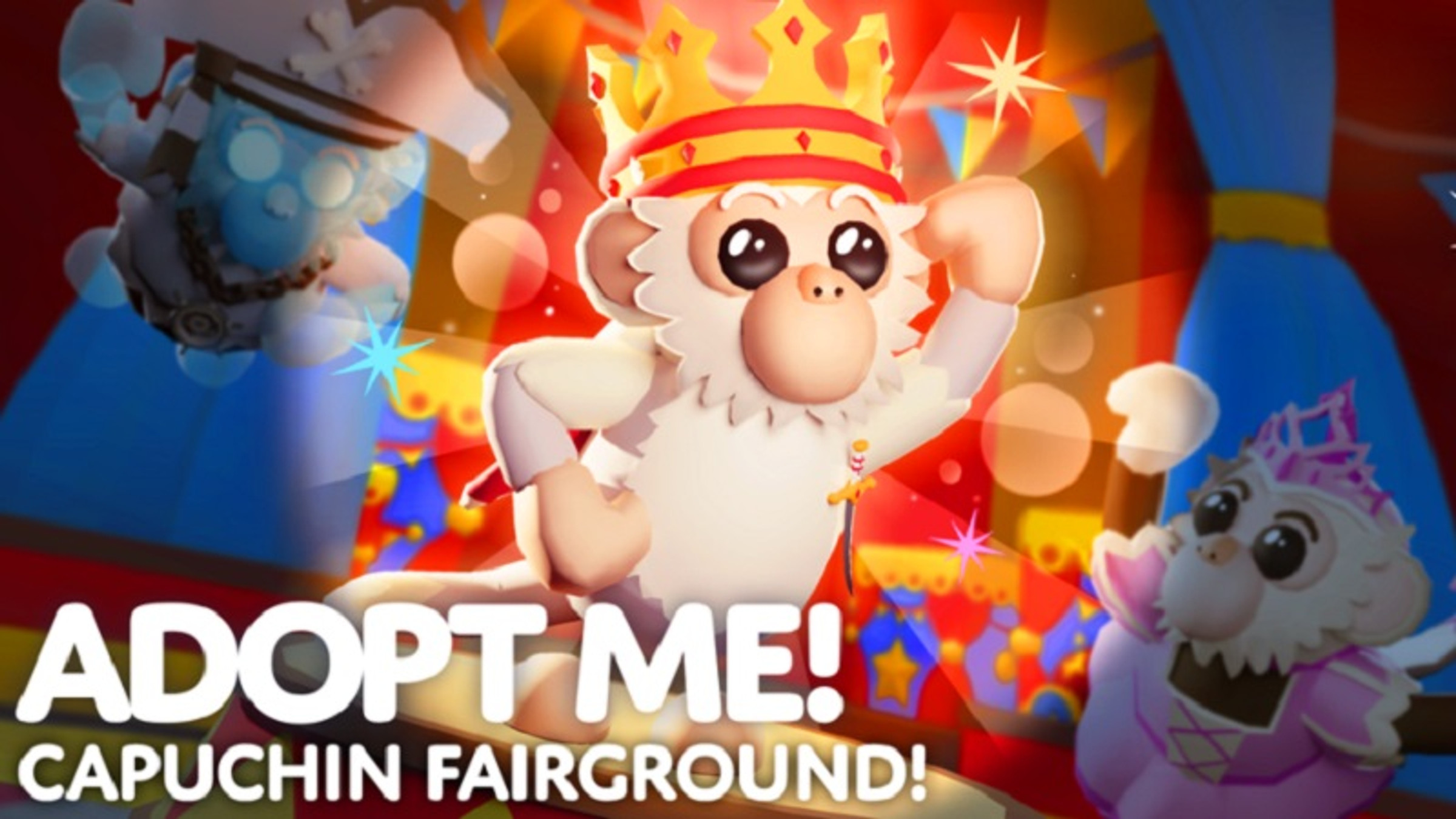 Alle Capuchin Fairground-Gegenstände und Box-Drop-Raten in Adopt Me!