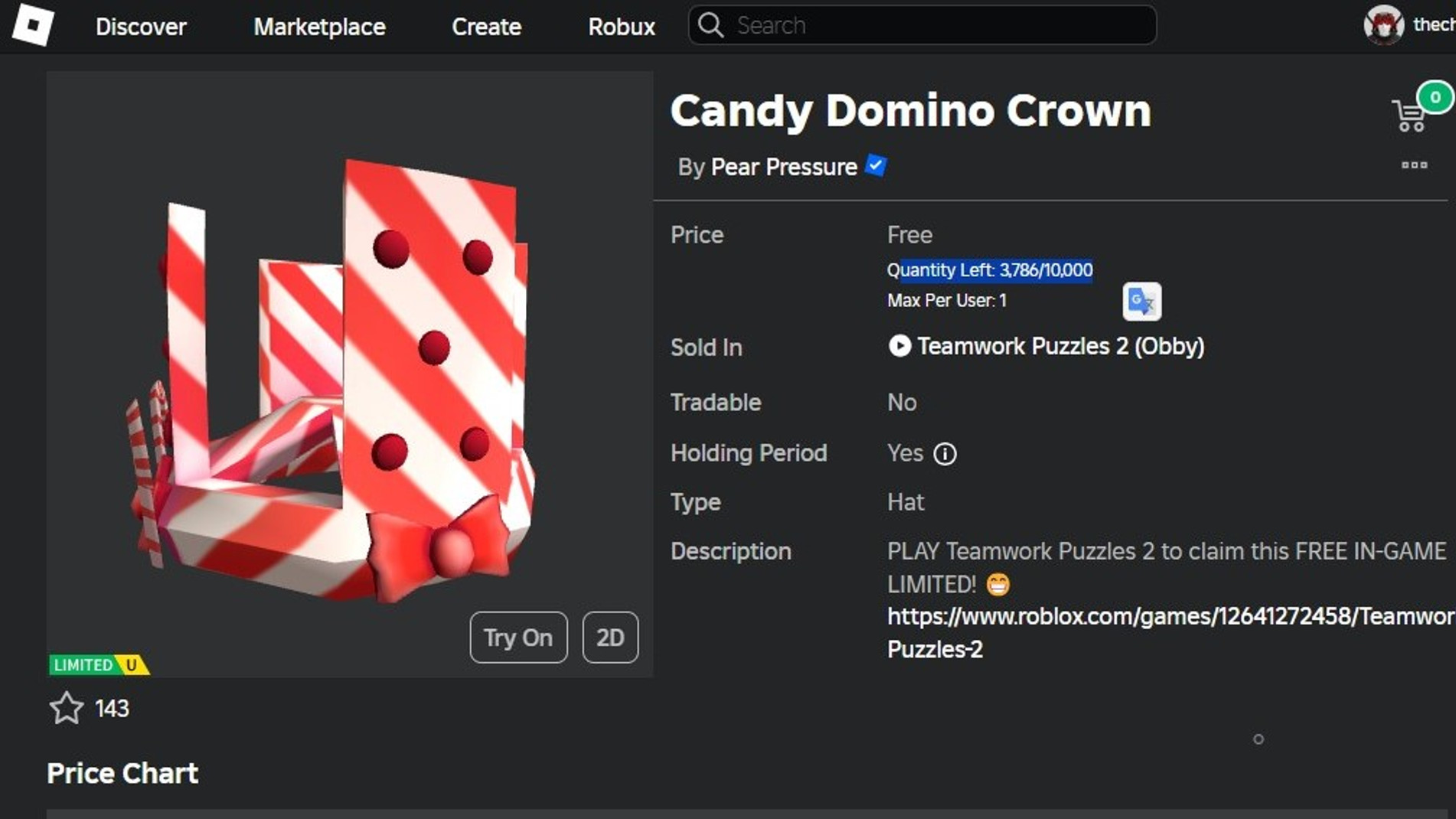 Candy Domino Crown Roblox UGC 2