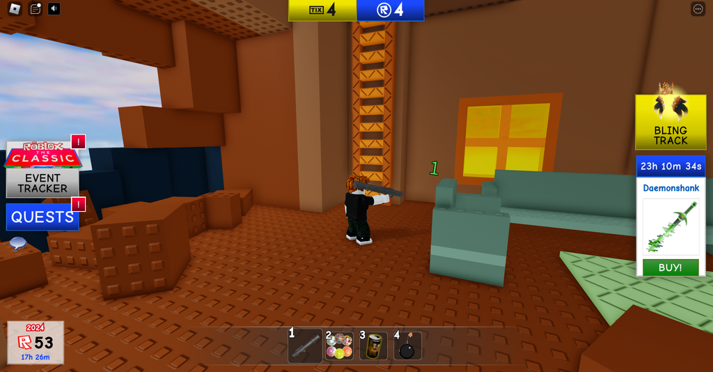 Position der 2. Ziffer in Roblox The Classic.