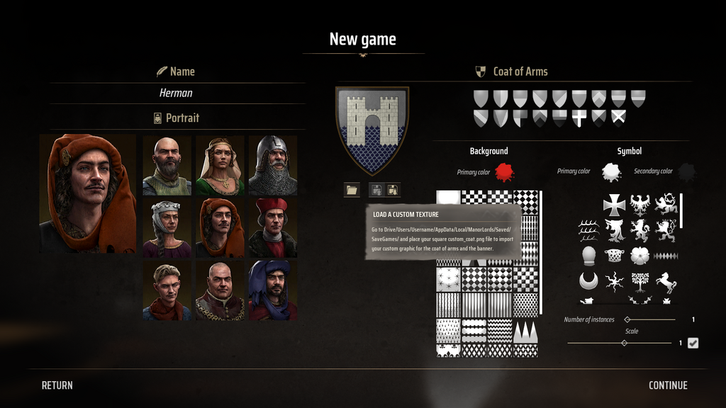 Game of Thrones Wappen-Mod für Manor Lords. 