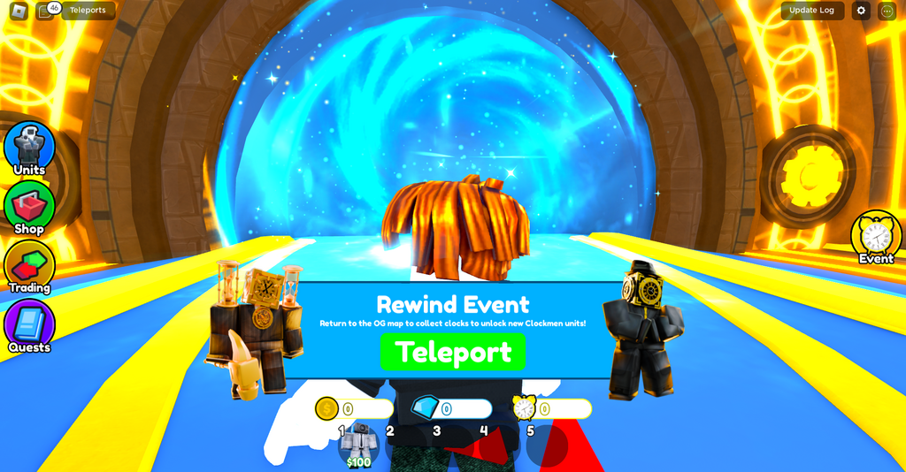 Teleportieren Sie sich zum Rewind-Event-Portal