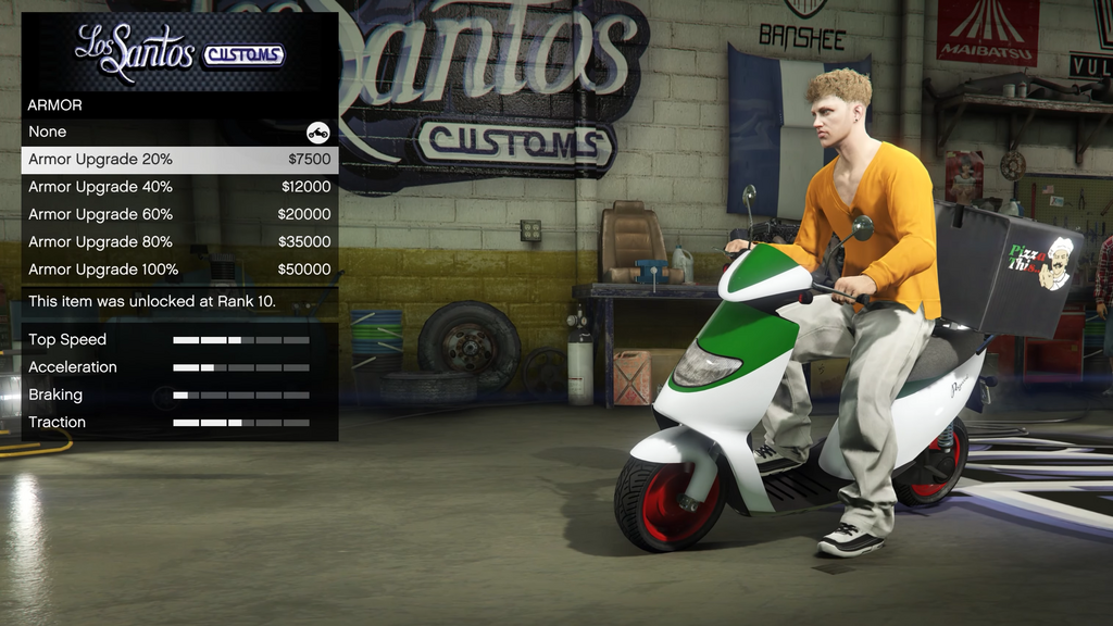 Pegassi Pizza Boy Roller in GTA Online