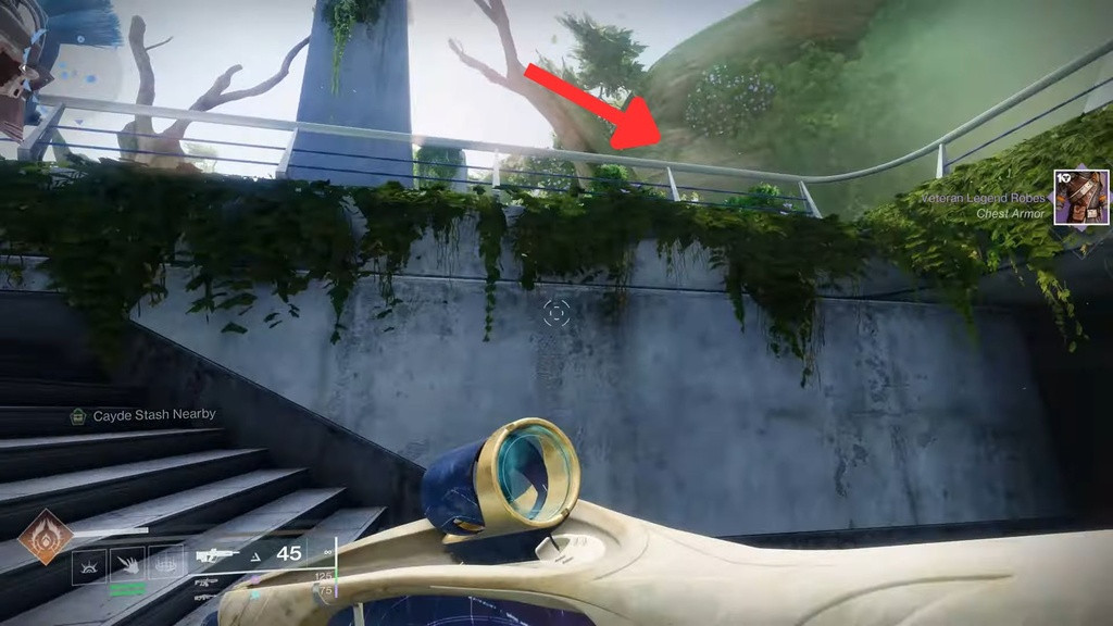 So erreichen Sie Caydes Versteck Nr. 3 in Destiny 2. (Bild: Esoterickk/GINX)