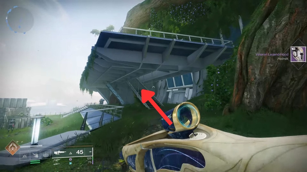 So erreichen Sie Caydes Versteck Nr. 4 in Destiny 2. (Bild: Esoterickk/GINX)