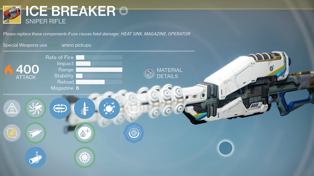 Das exotische Scharfschützengewehr „Ice Breaker“ wird in Destiny 2 zurückkehren