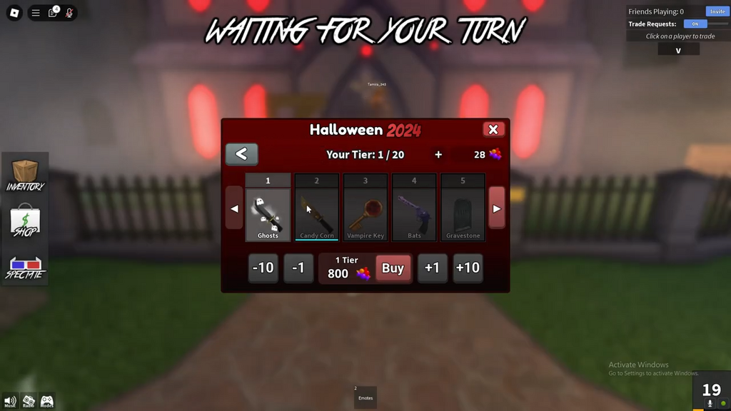 Machen Sie einfach Fortschritte im Battle Pass in Murder Mystery 2, um weitere Halloween-Schlüssel freizuschalten.