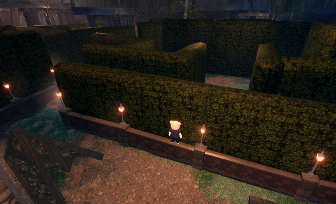 So vervollständigen Sie das Labyrinth und erhalten die goldene Schlüsselkette im Roblox The Haunt Event