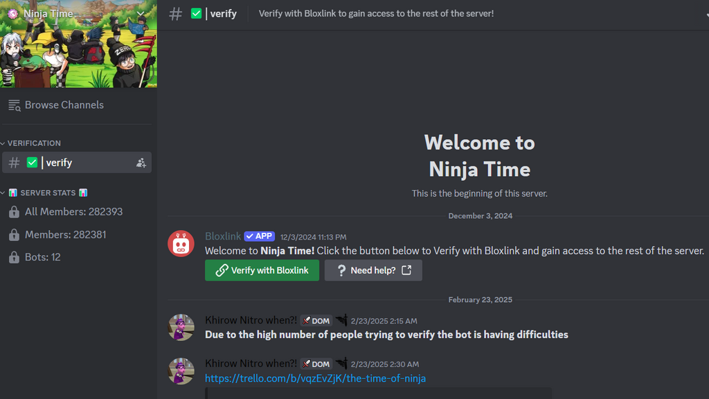 Roblox Ninja Time Discord Server Link. 