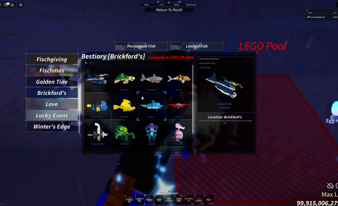 Fisch Lego Event Bestiary (Brickford Masterson): Wie zuvertragst