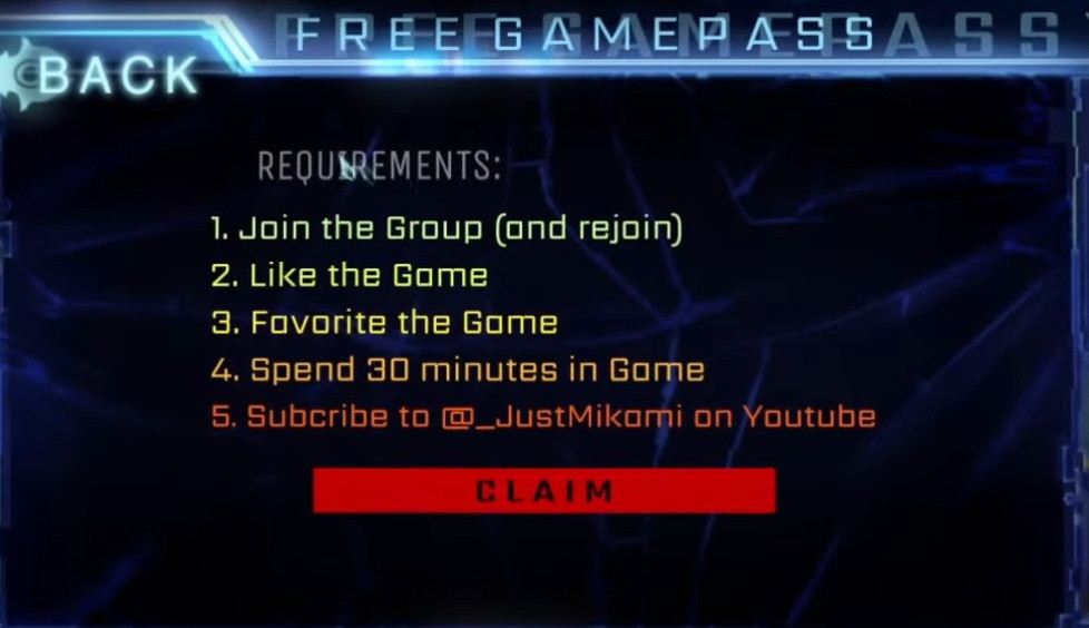 Jäger kostenlos Gamepass Roblox Quick Roll Option Umschalten