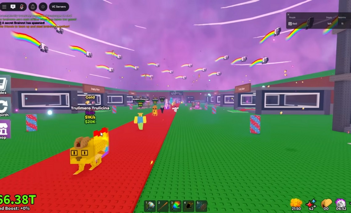 Stehlen Sie eine Brainrot -Administrator -Ereignis -Startzeit